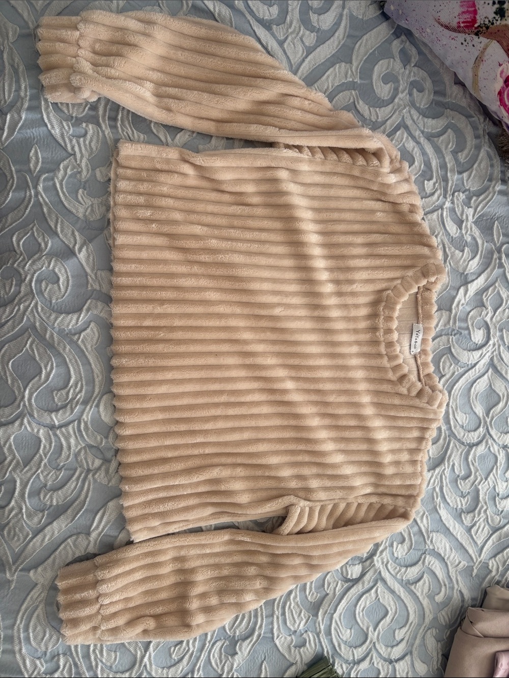 Cozy Ribbed Cream Women's Sweater
